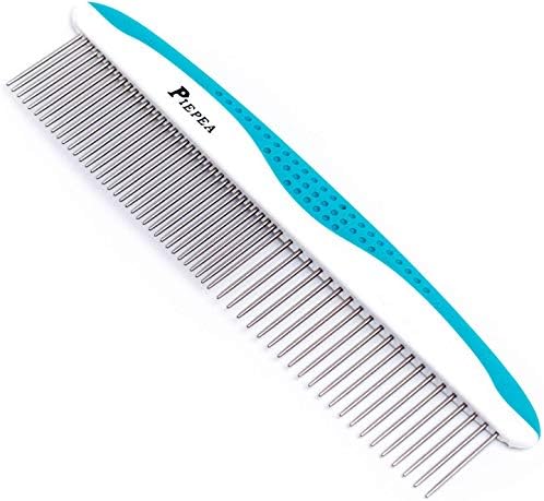 Pet Comb for Dogs and Cats, Stainless Steel Teeth Detangling Grooming Comb