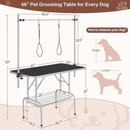 Yaheetech 46'' Dog Grooming Table