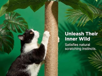 LEMONDA 31.5Inch Cat Scratching Post, Cat Scratcher Tree