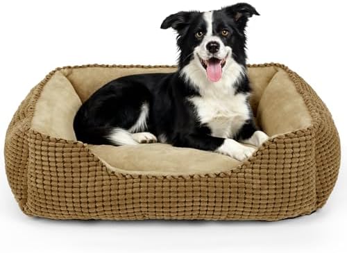 MIXJOY Large Dog Bed for Large Medium Small Dogs, Rectangle Washable Orthopedic