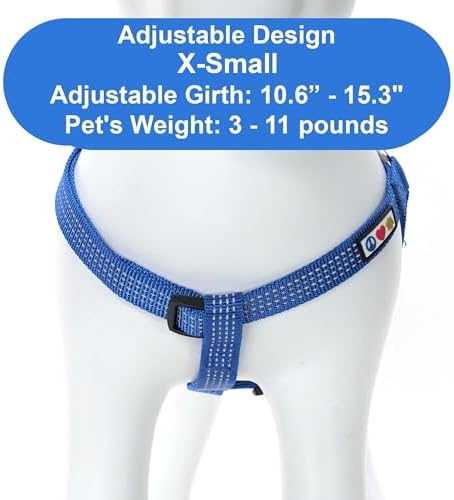 Pawtitas Reflective Step-in Dog Harness – Adjustable No-Pull Vest