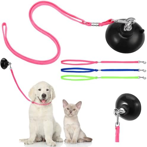 Frienda 4 Pcs Dog Bathing Tether Grooming Leash