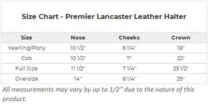 Schneiders Premier Lancaster Fixed Throat Leather Halter for Horses | 1" Single-Ply Leather | Lightweight Everyday Design | Brass Hardware