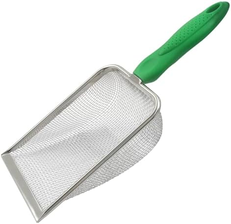 Murtenze Stainless Steel Cat Litter Scoop, Non-Stick Coated Metal Fine Sand