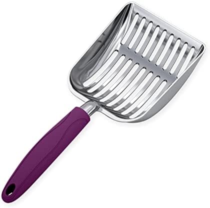WePet Cat Litter Scoop, Aluminum Alloy Sifter, Kitty Metal Scooper, Deep Shovel