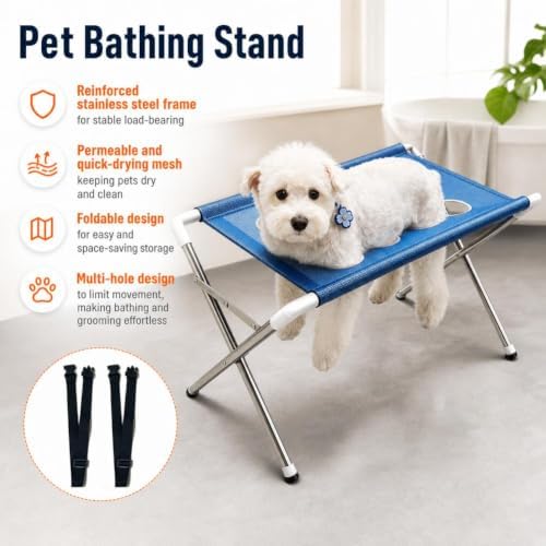 Pet Dog Bath Hammock, Cat Shower Grooming Table Hammock