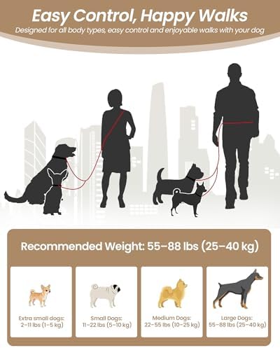 3-in-1 Double Dog Leash, Hands-Free Convertible Leash