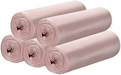5 Rolls Small Trash Garbage Bags, 4 Gallon 200 Counts