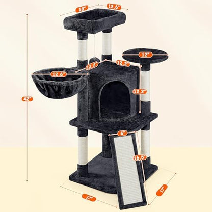 Yaheetech Cat Tree, 42in Cat Tower