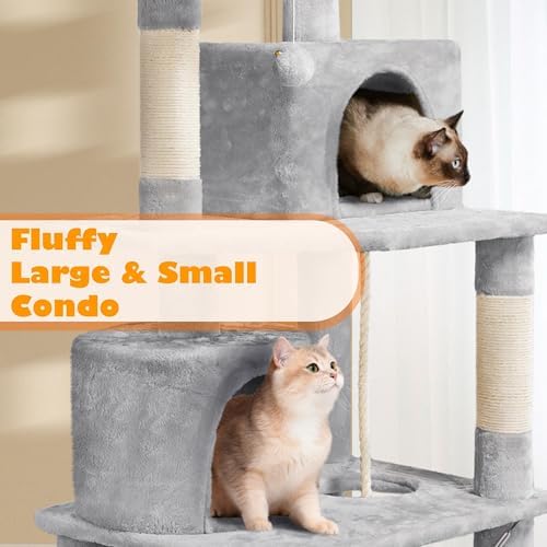 Yaheetech 62.5inches Cat Tree Cat Tower Cat Condo