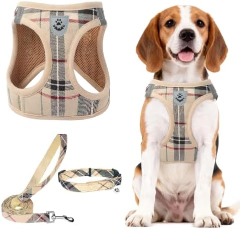 PUPTECK Dog Harness, Collar and Leash Set No Pull