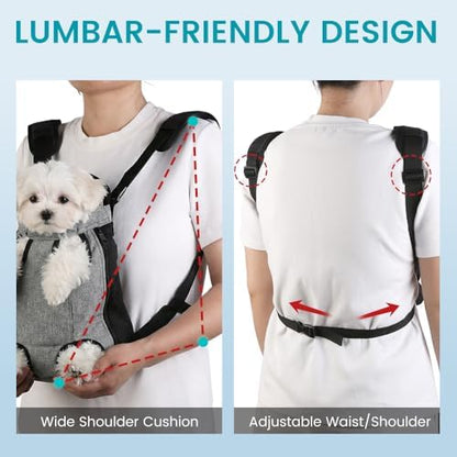 Mosago Dog Backpack Carrier, Front Chest Carrier