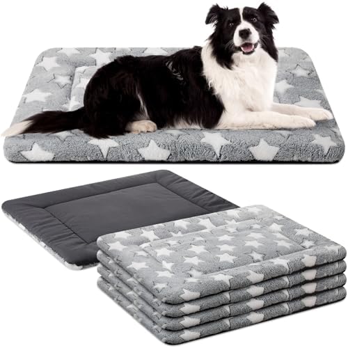 VitalCozy 4 Pcs Dog Crate Pads Soft Warm