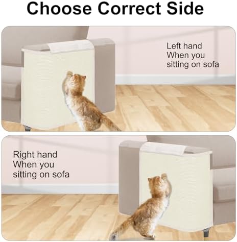 Cat Scratch Sofa Protector, 23.6" L*19.7" W Cat Scratch Furniture Protector Pad