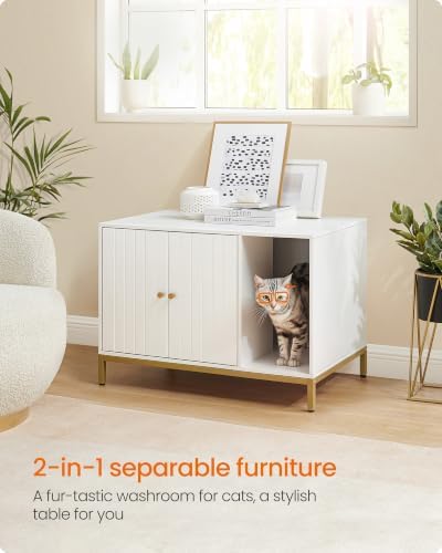 Feandrea Cat Litter Box Enclosure,