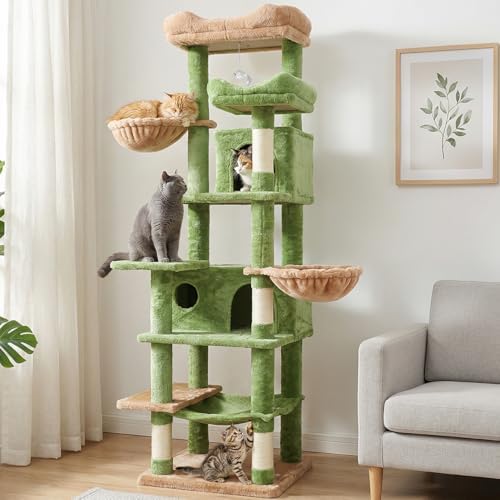 68 Inches Multi-Level Large and Tall Cat Tree Tower