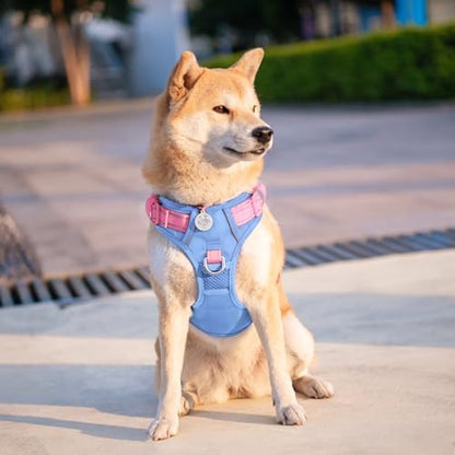 PHOEPET No Pull Dog Harness, Unique Colors Reflective Adjustable Dog Vest