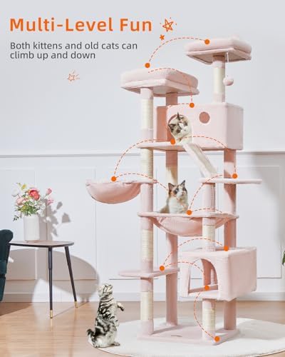 Taoqimiao Cat Tree, 71 in Extra Large Cat Tower