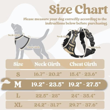 rabbitgoo Dog Harness Medium Sized, Updated Easy On & Off