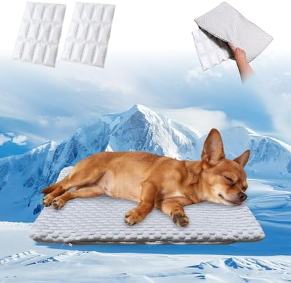 2-in-1 Cooling Pet Mat & Crate Pad