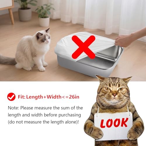 120Pcs Automatic Cat Litter Box Bags Compatible