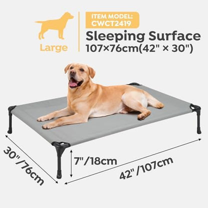 Veehoo 2 Pack Outdoor Elevated Dog Bed