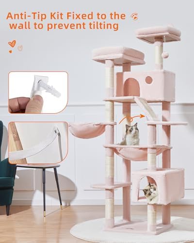 Taoqimiao Cat Tree, 71 in Extra Large Cat Tower