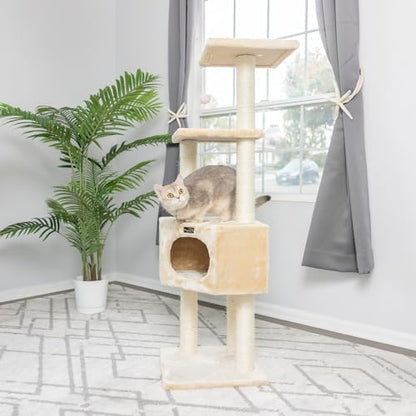 Aeromark 3 Tier Cat Tree Armarkat A5201 Real Wood Scratch