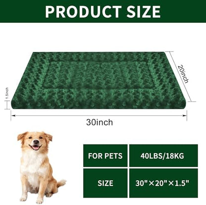 Dog Bed Mat - Comfortable Kennel Pad, Soft Support