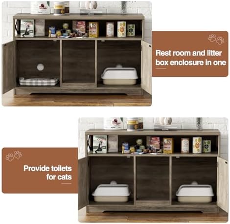 Halitaa Cat Litter Box Enclosure