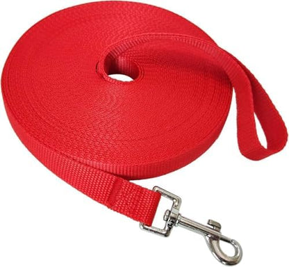 Nylon Training Dog Leash for Small Medium Large Dogs, 15ft 20ft 30ft 50ft 100ft