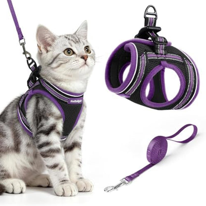 rabbitgoo Cat Harness and Leash Set, Step-in Soft Vest