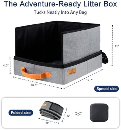 MORAIS Portable Travel Litter Box
