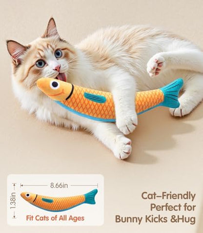 PetBusy Cat Toys with Interactive Soft Chew Kicker Cat Toys