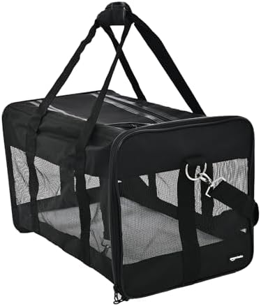 Amazon Basics Airline Approved Soft-Sided Mesh Pet Travel Carrier
