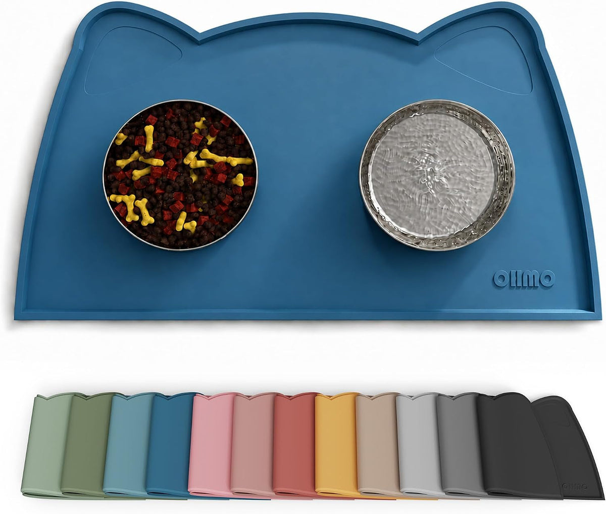 Silicone Pet Feeding Mat – Waterproof Non-Slip Bowl Mat, 36 Options