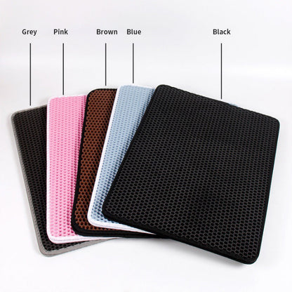 Double Layer EVA Pet Cat Litter Pad Sand Mat