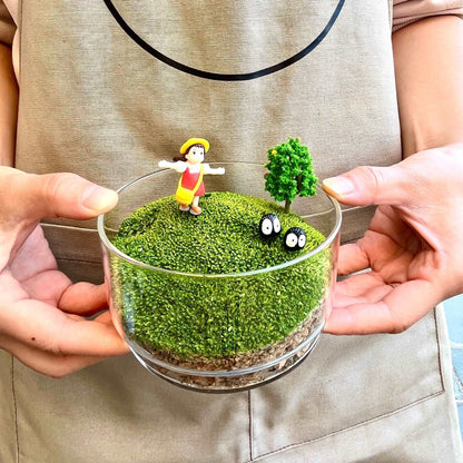 Handcrafted Glass Terrarium Miniature Botanical Garden, Unique Artisan Design, Desktop Decor