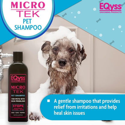 EQyss Micro-Tek Medicated Shampoo for Horses 16oz. Itch Relief Horse Grooming
