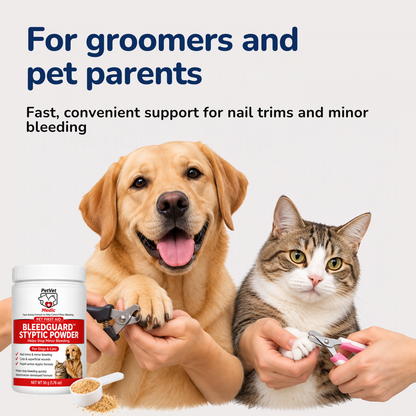 BleedGuard™ Styptic Powder for Dogs, Cats & Small Pets 1.76 oz