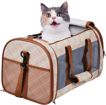 Soft-Sided Pet Carrier for Cats & Small Dogs, 22 lb, 19-Inch