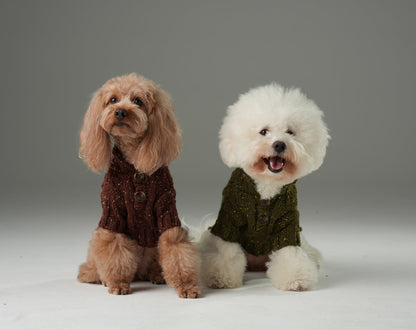 GLACIER PET SWEATER - BURGUNDY