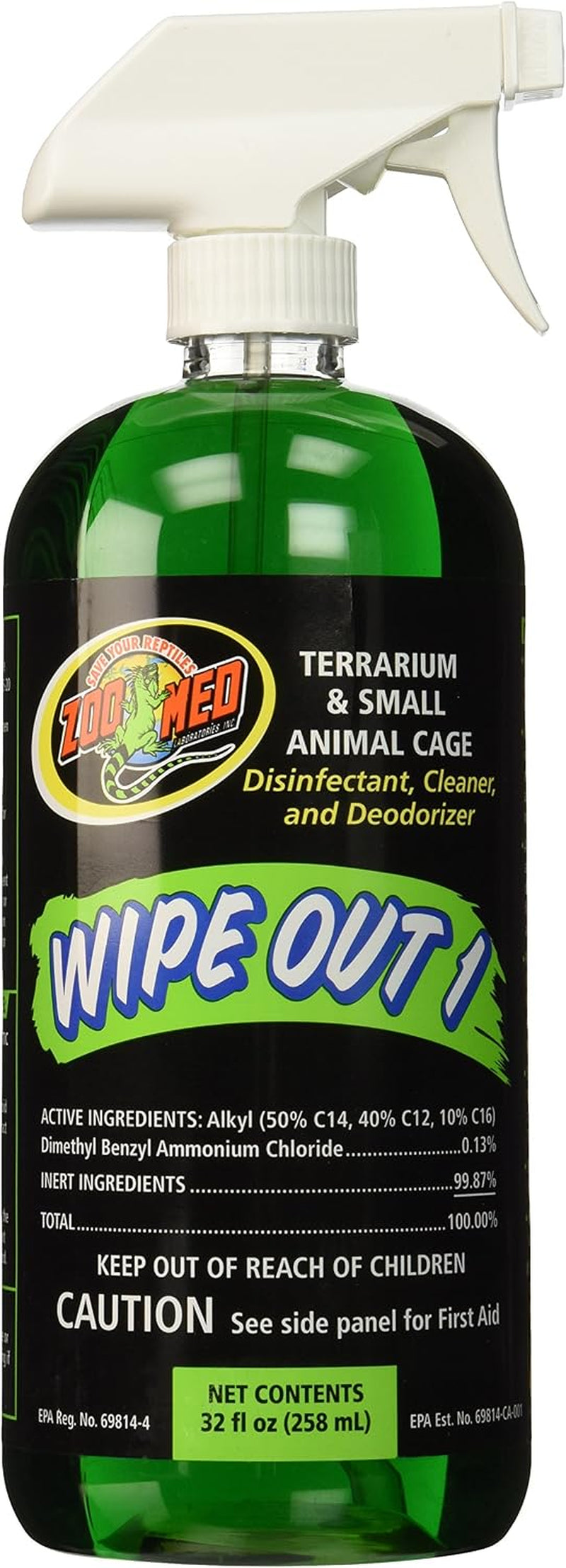 Zoo Med Wipe Out 1 Terrarium Disinfectant – 32 oz