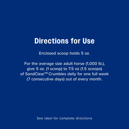 Farnam SandClear Psyllium Crumbles for Horses Digestive Support Sand Colic Risk 10 lbs.