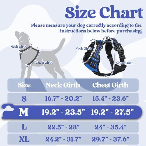 rabbitgoo Dog Harness Medium Sized, Updated Easy On & Off