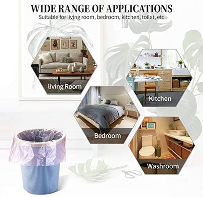 5 Rolls Small Trash Garbage Bags, 4 Gallon 200 Counts