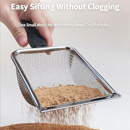 3PCS Cat Litter Scoop, Mesh Kitty Litter Scooper