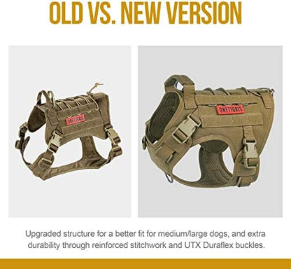 OneTigris Tactical Dog Harness No-Pull Service Vest