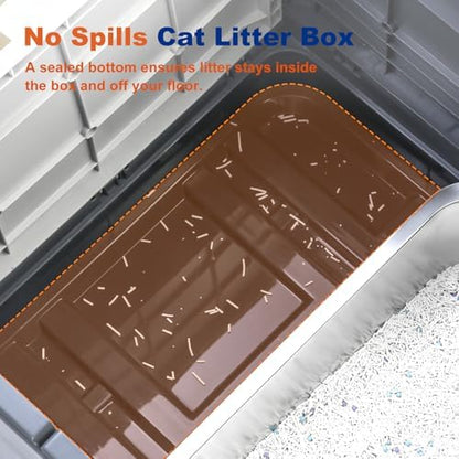 Marchul Stainless Steel Cat Litter Box