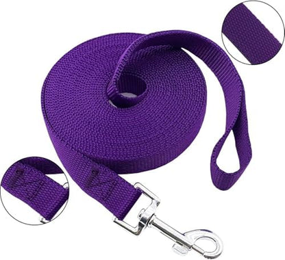 Nylon Training Dog Leash for Small Medium Large Dogs, 15ft 20ft 30ft 50ft 100ft